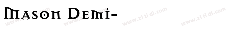 Mason Demi字体转换